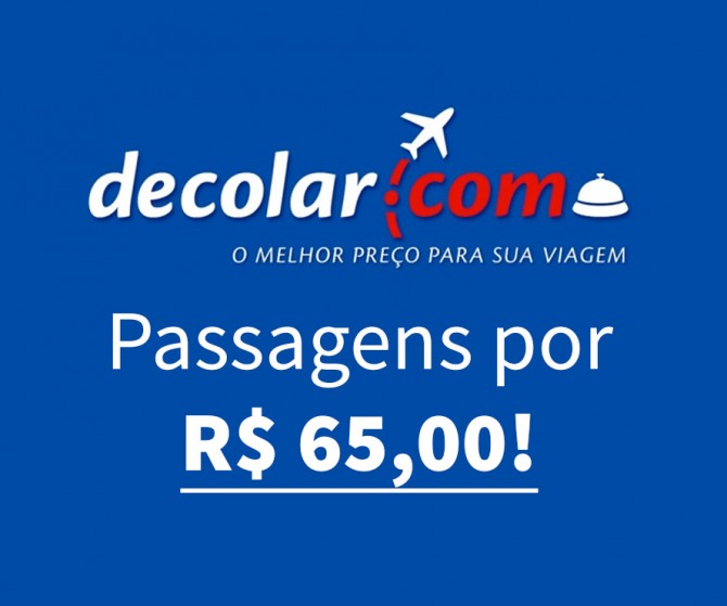Decolar Passagens Aéreas Promocionais a partir de R$ 65,00!
